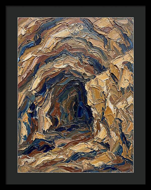 Cave Entrance In Earthy Tones
