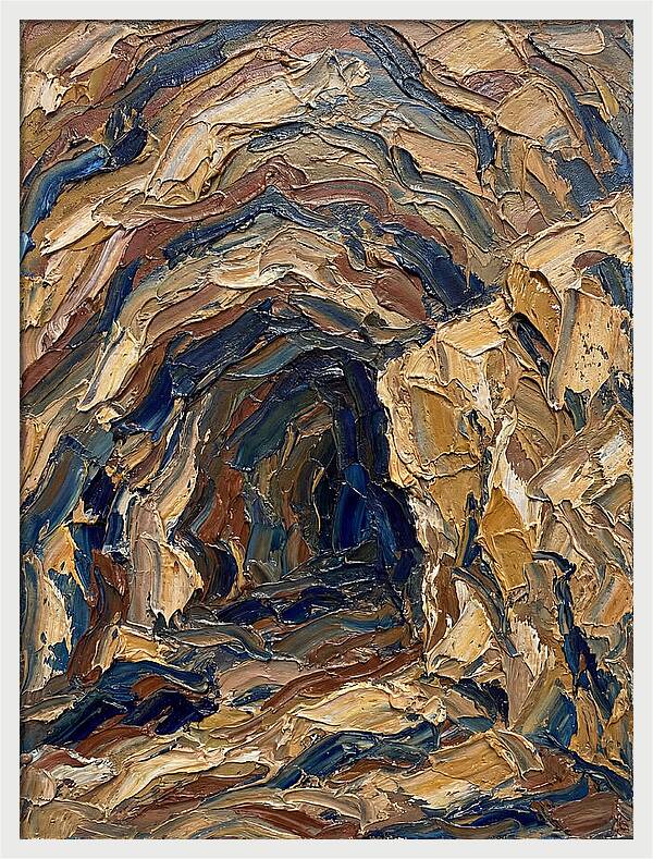 Cave Entrance In Earthy Tones
