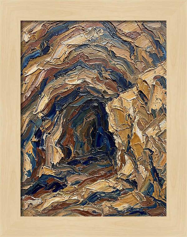 Cave Entrance In Earthy Tones