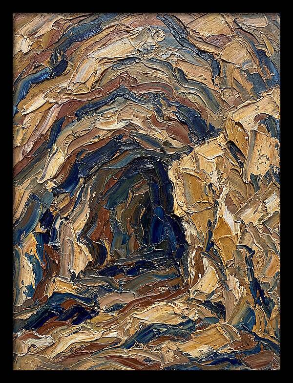 Cave Entrance In Earthy Tones