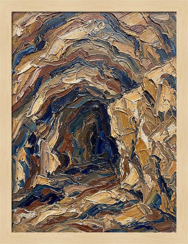 Cave Entrance In Earthy Tones