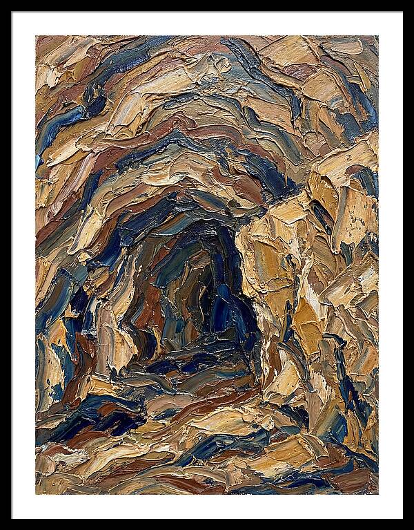 Cave Entrance In Earthy Tones