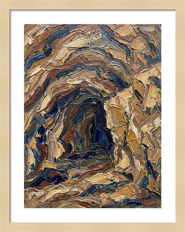 Cave Entrance In Earthy Tones