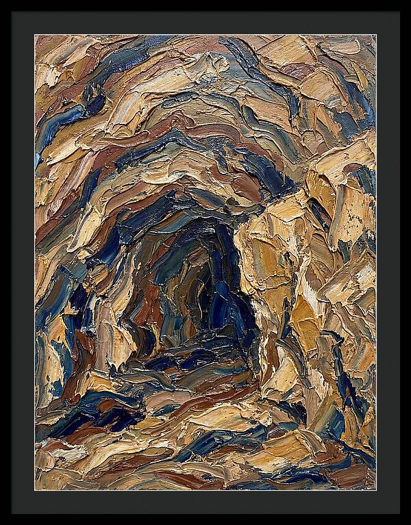 Cave Entrance In Earthy Tones