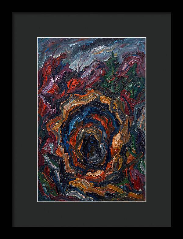 Cave Entrance In Expressionist Style