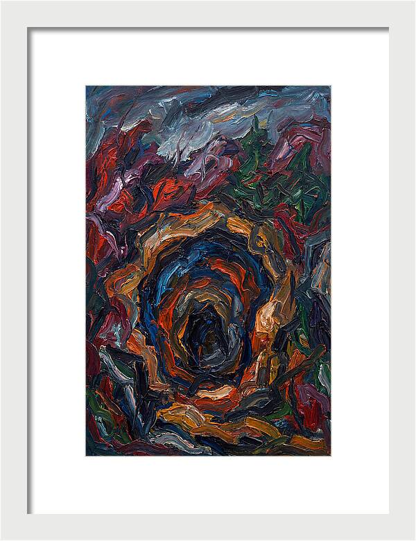 Cave Entrance In Expressionist Style