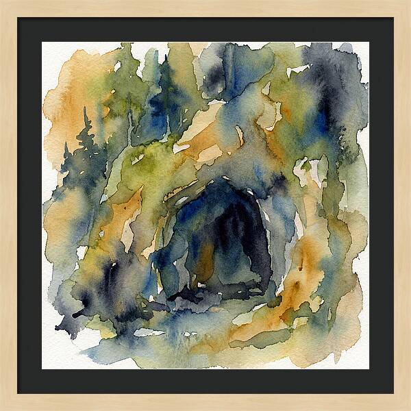 Cave Entrance Watercolor