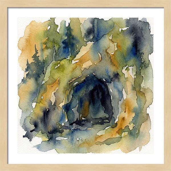 Cave Entrance Watercolor
