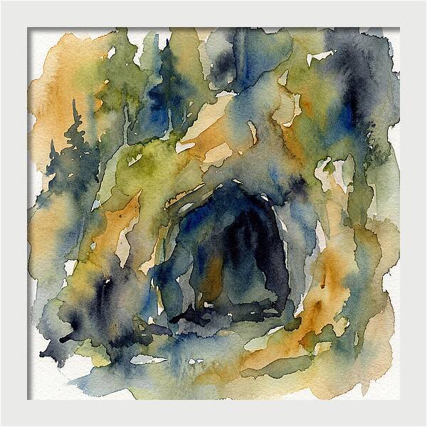 Cave Entrance Watercolor