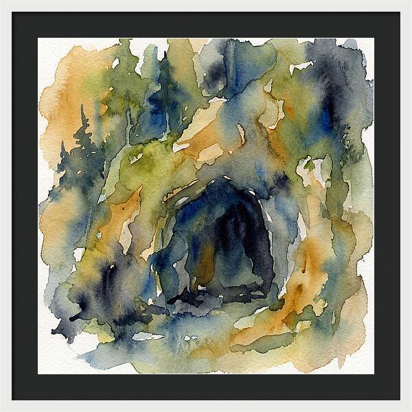 Cave Entrance Watercolor