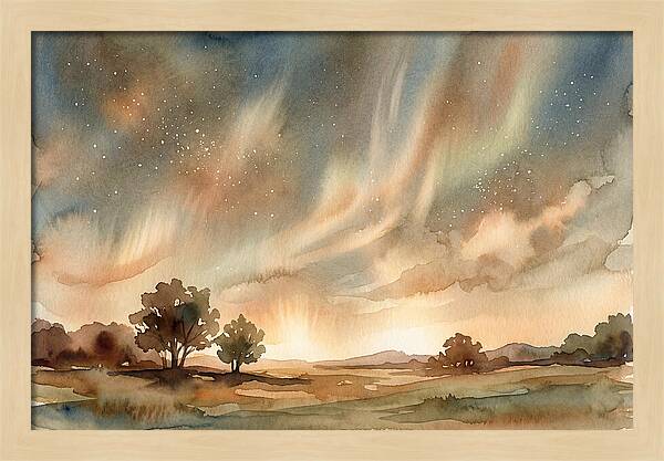Celestial Dance Above The Horizon
