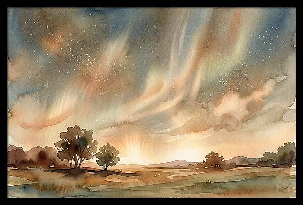 Celestial Dance Above The Horizon