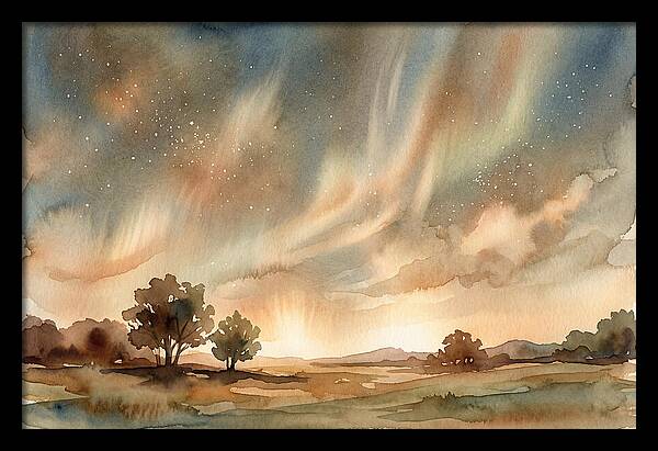 Celestial Dance Above The Horizon