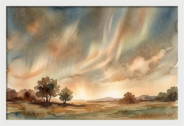 Celestial Dance Above The Horizon