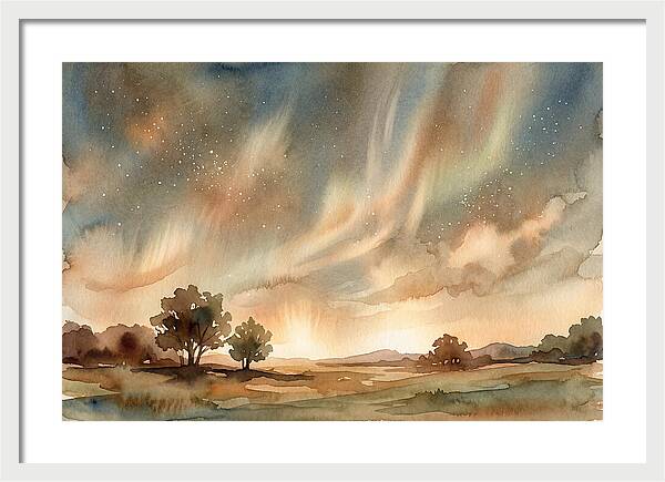 Celestial Dance Above The Horizon