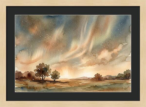 Celestial Dance Above The Horizon