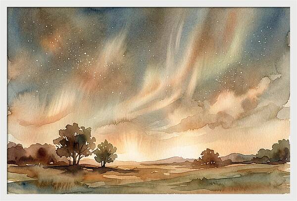 Celestial Dance Above The Horizon