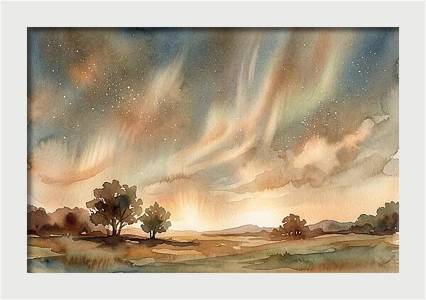 Celestial Dance Above The Horizon
