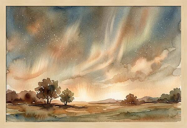 Celestial Dance Above The Horizon
