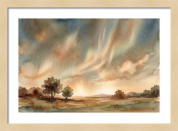 Celestial Dance Above The Horizon