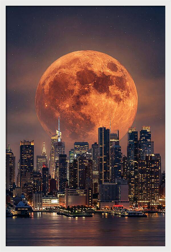 Celestial Glow Above Urban Horizon