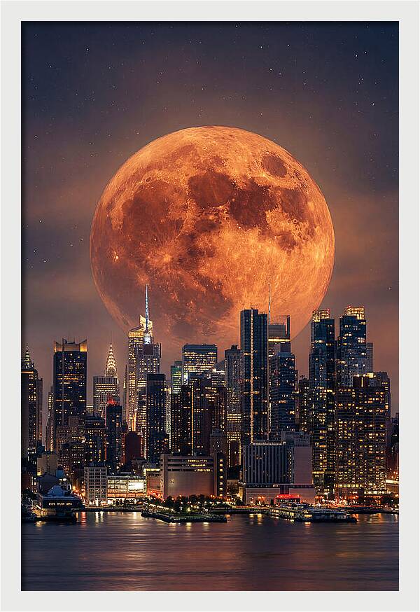 Celestial Glow Above Urban Horizon