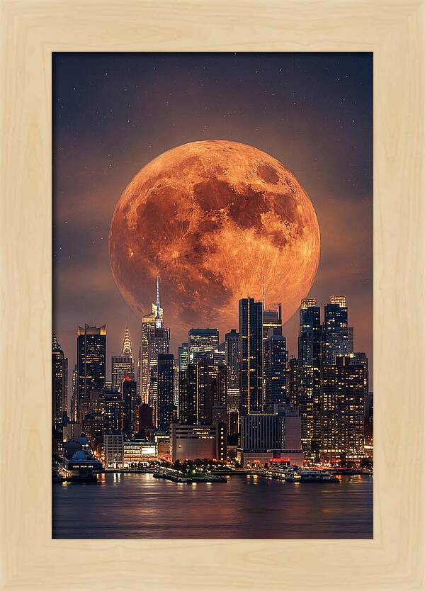 Celestial Glow Above Urban Horizon