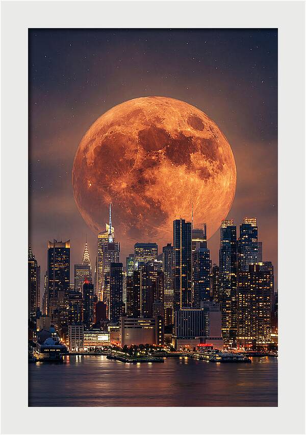 Celestial Glow Above Urban Horizon