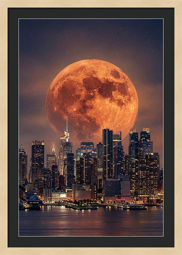 Celestial Glow Above Urban Horizon