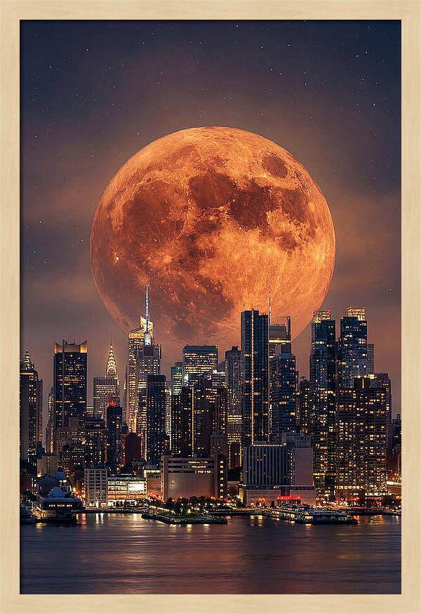 Celestial Glow Above Urban Horizon