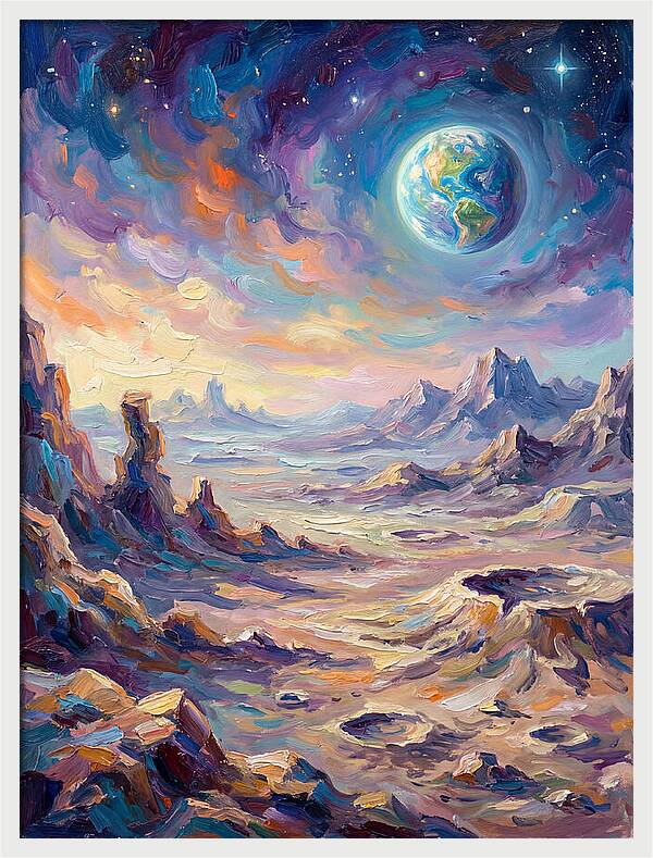 Celestial Moon Landscape