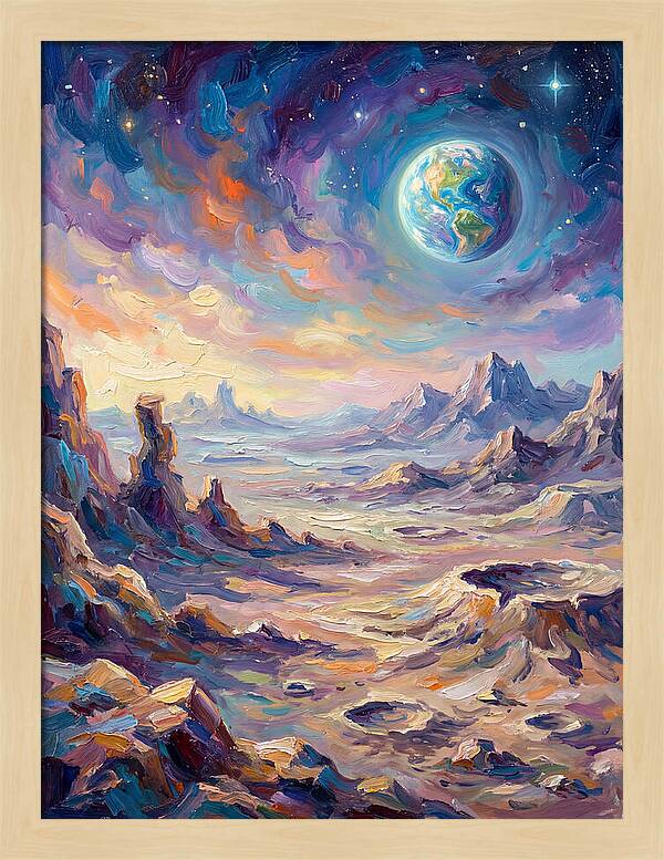 Celestial Moon Landscape