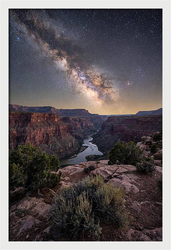 Celestial Wonders Above Grand Canyon