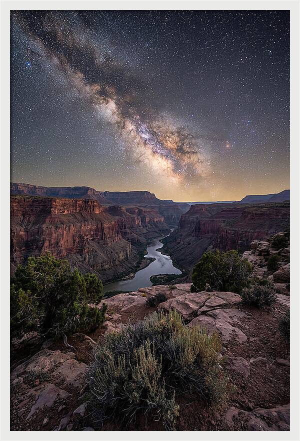 Celestial Wonders Above Grand Canyon