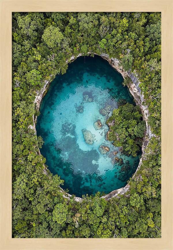 Cenote Oasis Surrounded By Nature
