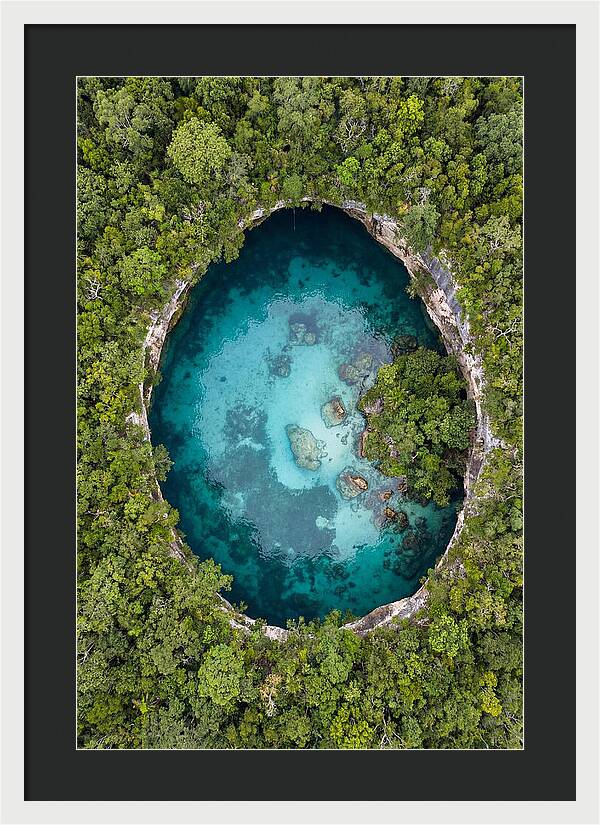 Cenote Oasis Surrounded By Nature