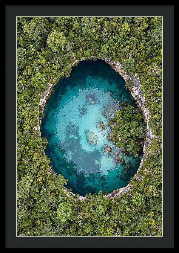 Cenote Oasis Surrounded By Nature