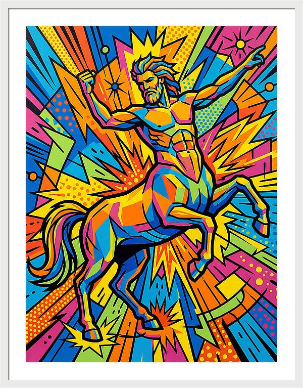 Centaur In Vibrant Action