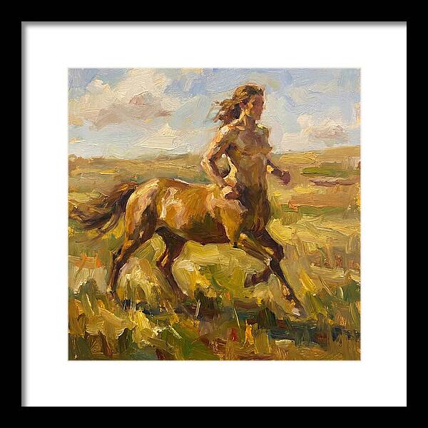 Centaur Running Through Fields