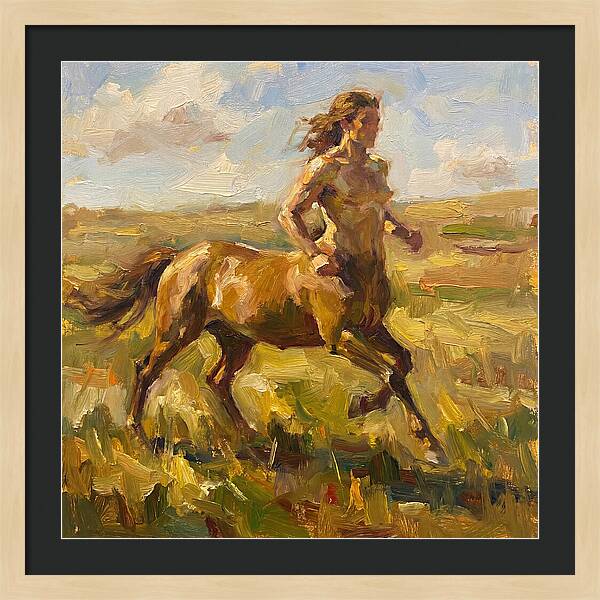 Centaur Running Through Fields