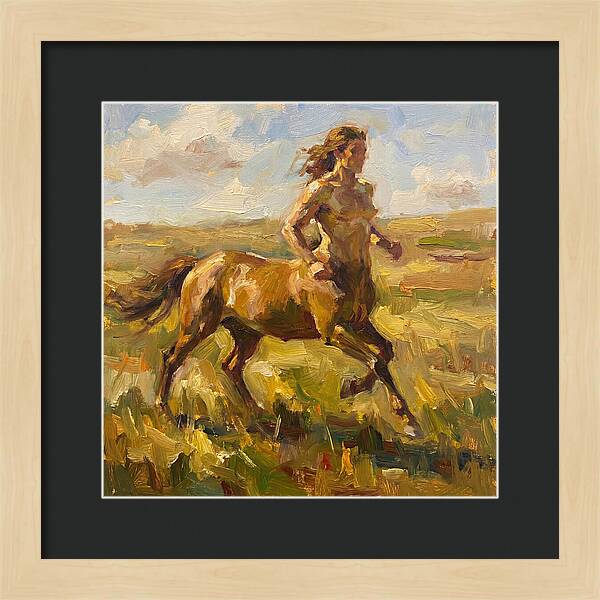 Centaur Running Through Fields