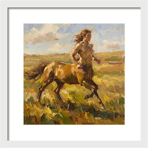 Centaur Running Through Fields