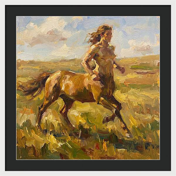 Centaur Running Through Fields