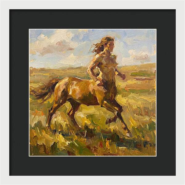 Centaur Running Through Fields