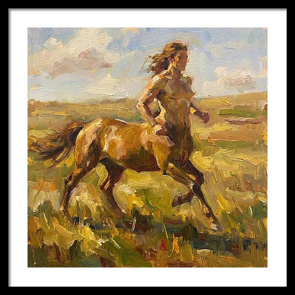 Centaur Running Through Fields