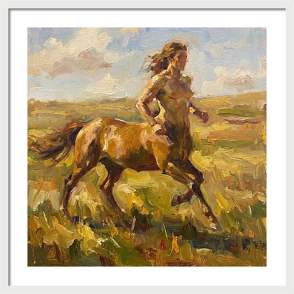 Centaur Running Through Fields