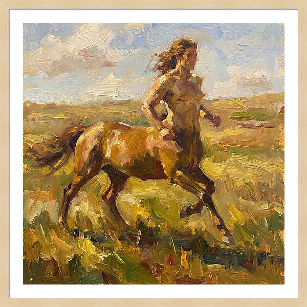 Centaur Running Through Fields