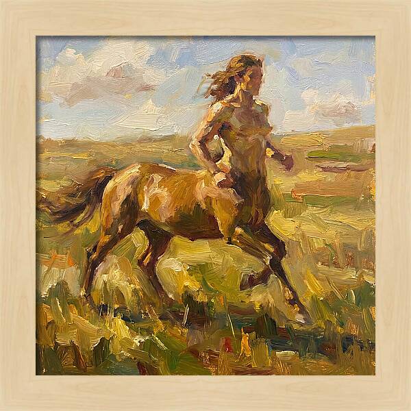 Centaur Running Through Fields