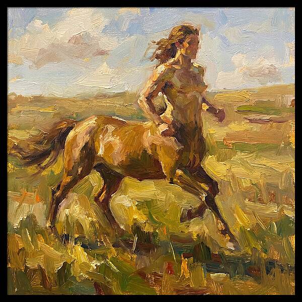Centaur Running Through Fields