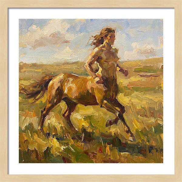 Centaur Running Through Fields